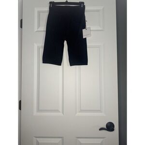 Recreation By Thread And Supply Ribbed Active Biker Shorts Charcoal Small Nwt